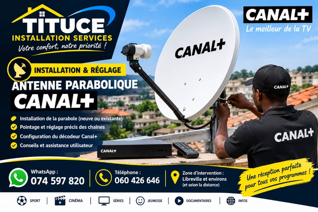 INSTALLATION ET RÉGLAGE ANTENNE PARABOLIQUE  CANAL+